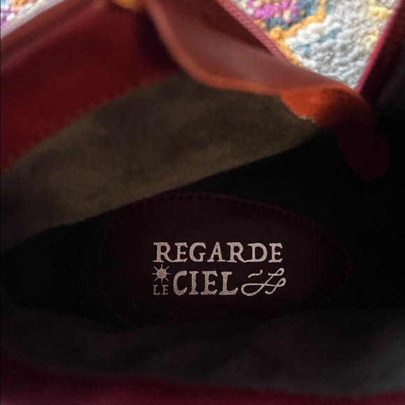 Elegant Burgundy and Black Women's Ankle Boots, fits 9-9.5 USA, new, - Picture 5 of 15